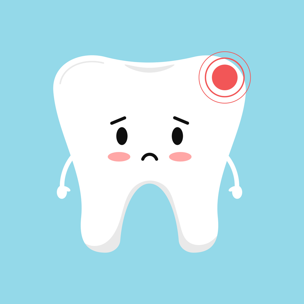 concept image of common dental injuries